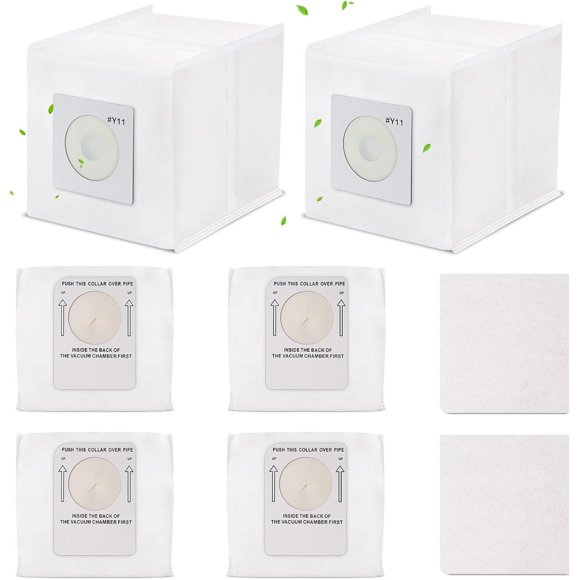 Pack de 6 bolsas para aspiradora Y11 compatibles con Intervac Roadvac