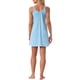 thumbnail image 3 of Camisón sin mangas para mujeres con tirantes anchos elásticos para una relajación y descanso cómodos XS Azul claro, 3 of 6