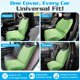thumbnail image 4 of Funda de asiento de coche HAPPEGEAR impermeable verde, 4 of 8