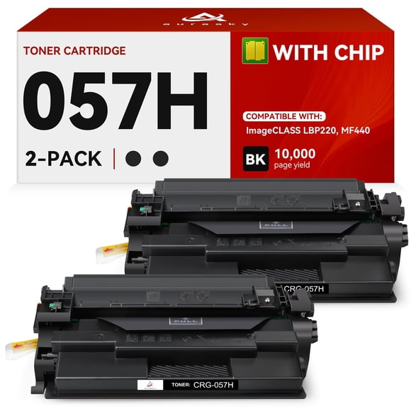 Cartucho de tóner negro AURASKY 057H de alto rendimiento para impresora Canon