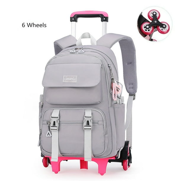 School Backpack with Wheels Trolley School Bag for Teenagers Girls Rolling Backpack Students Children Schoolbag Travel Bags sac