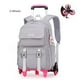 thumbnail image 1 of School Backpack with Wheels Trolley School Bag for Teenagers Girls Rolling Backpack Students Children Schoolbag Travel Bags sac, 1 of 3