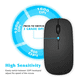 thumbnail image 5 of Mouse Inalámbrico Bluetooth Recargable con 2.4GHz – Conexión Dual, Silencioso, Ergonómico, Para Tablet, Laptop o PC – Color Negro, 5 of 7