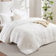 thumbnail image 1 of Juego De Ropa De Cama King White Seersucker Con Edredón 7 Piezas, 1 of 9