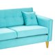 thumbnail image 3 of Sofa New Retro 3 Cuerpos Felpa 01 Turquesa, 3 of 5