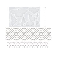 Magideal - De Silicona Para Decoración Para Hogar, Resina , Fabricación De Joyas, Campana , Llavero Colgante Diy, Para Jardín, Patio, , B B