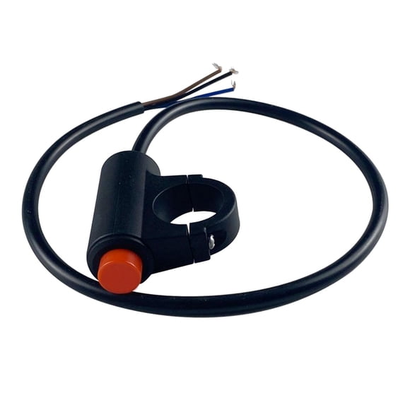 Botón de interruptor de luz de emergencia para motocicleta, botón pulsador para motocicleta, fácil de instalar , estilo b