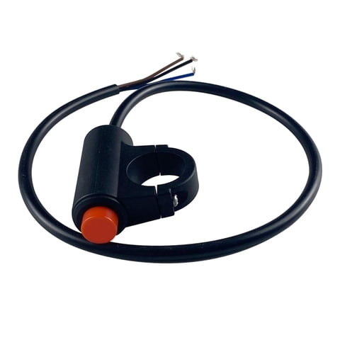 Magideal - Botón De Interruptor De Luz De Emergencia Para Motocicleta, Botón Pulsador Para Motocicleta, Fácil De Instalar , Estilo B