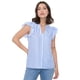 thumbnail image 1 of Blusa Mujer Cuello Mao Vuelos Puntos Blanco Corona, 1 of 5