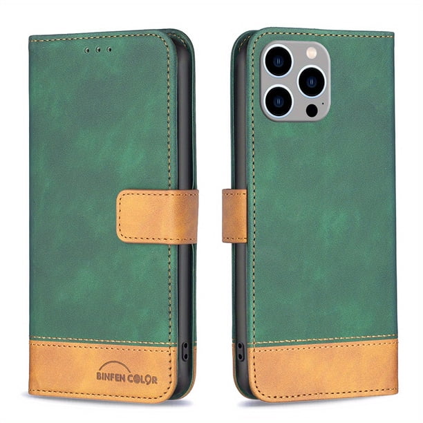 Premium Leather Phone Case With Magnetic Buckle & Card Slot Stand For iPhone 14 Pro Max, 14 Plus, 13 Pro Max, 11 Pro Max, 12 Pro Max, 7, 8, SE 2020, 2022