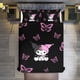 thumbnail image 3 of Kuromi & My Melody Duvet Cover Set 3 Piece Bedding Set Double Sided Printing Decorative Comforter Cover Set, 3 of 5