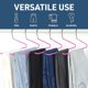 thumbnail image 4 of Set de perchas para pantalones Lifemaster Metal, 20 piezas, antideslizantes, color rosa, 4 of 5