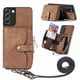 thumbnail image 1 of Funda Tipo Cartera con Correa Cruzada para Samsung Galaxy S22 Protección Contra Golpes Marrón, 1 of 5