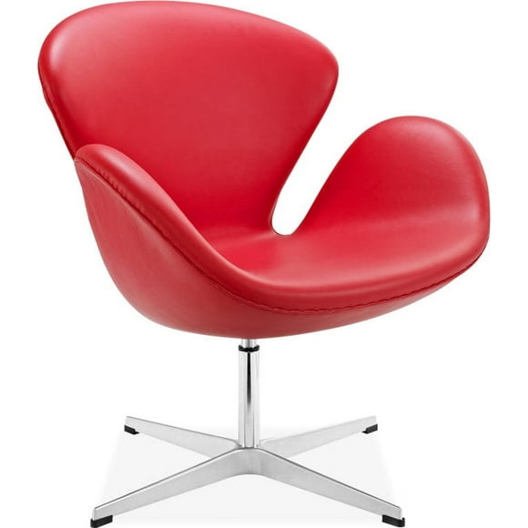 Silla Swan Poltrona Color Rojo