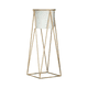 thumbnail image 1 of Porta Macetero Belug Pedestal Maceta Plantas Blanco Dorado Mediano, 1 of 5