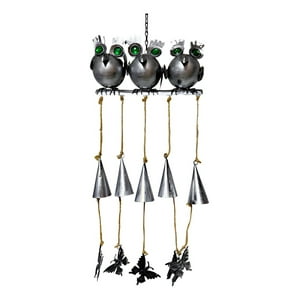 Genérico - Adorno Decorativo Colgante Campanilla Viento Búhos Jhn
