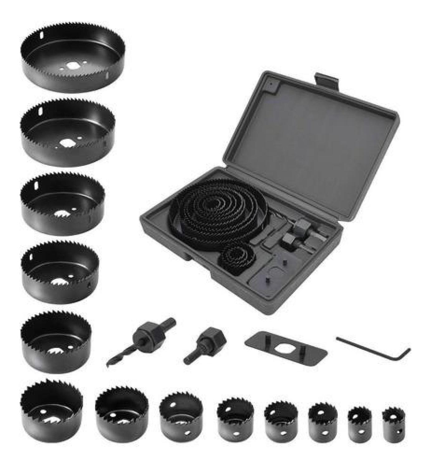 Genérica - Set De 16 Piezas Sierra Copa Para Perforación Madera Yeso