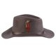 thumbnail image 4 of Sombrero Scala Classico de fieltro aplastable Outback gris, talla mediana, 4 of 5