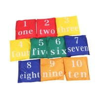 Magideal - 10 Bolsas De Frijoles Para Niños, Juguetes Para Lanzar A Mano, Juegos Familiares, Bolsas De Frijoles Para Lanzar Cornhole Para Niños, Niñas Y Adultos.