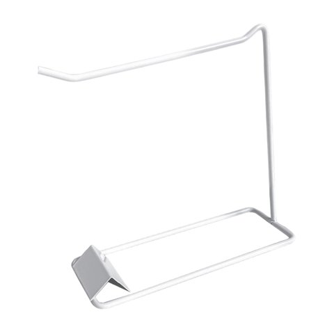 Ioensy - Soporte Para Tarjetas De Exhibición De Uñas, Accesorio Para Mostrador De Salón, 7.8 X 2.9 X 7.9 Pulgadas, Color Blanco