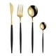 thumbnail image 1 of Juego Cubiertos 16 Piezas Acero Inoxidable Negro Elegante, 1 of 2