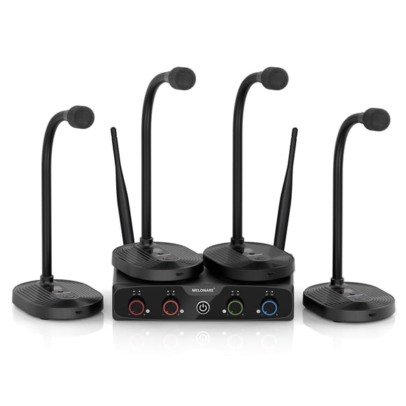 Sistema de micrófono inalámbrico para conferencias MELONARE MWM-41-4G