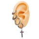 thumbnail image 2 of Pack 4 Pares Argollas Huggies Lisas Plateada Piercing Helix, 2 of 3