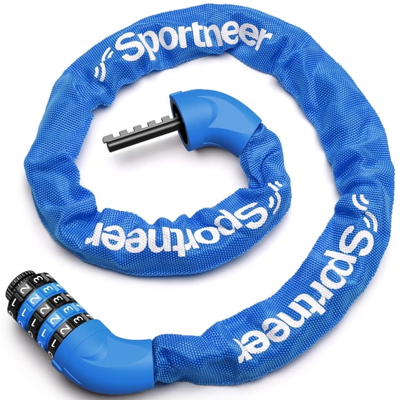 Candado para Bicicleta Sportneer con Combinación de 5 Dígitos Alta Seguridad 1.8/1.1/1.2 m