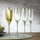 thumbnail image 3 of Set 4 Copas Flute de 180mL Borde dorado Cocteleria Allegra, 3 of 3
