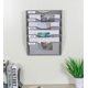 thumbnail image 5 of Organizador de archivos de pared EasyPAG de 5 niveles, malla metálica plateada, 5 of 7