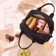 thumbnail image 3 of LOVELYWIND Women's Lunch Box, Insulated Lunch Bag, Black Polka Dot, 3 of 3
