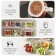 thumbnail image 2 of Colador de alimentos SUCH A DAY 2 unidades marrón con tapa, 2 of 8
