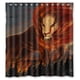 thumbnail image 1 of Cortina de ducha de El Rey León del Bosque, juego de cortinas de baño con ganchos, tamaño 48 x 72 pulgadas, 1 of 3