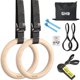 thumbnail image 1 of GHB Gymnastic Rings Wooden Gym Rings 1.25, 1 of 3