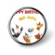 thumbnail image 1 of Gee-Raffa-Theme Round Button Badge: Premium Metal Construction, Ideal for High-End Events 2.8 cm, 1 of 6