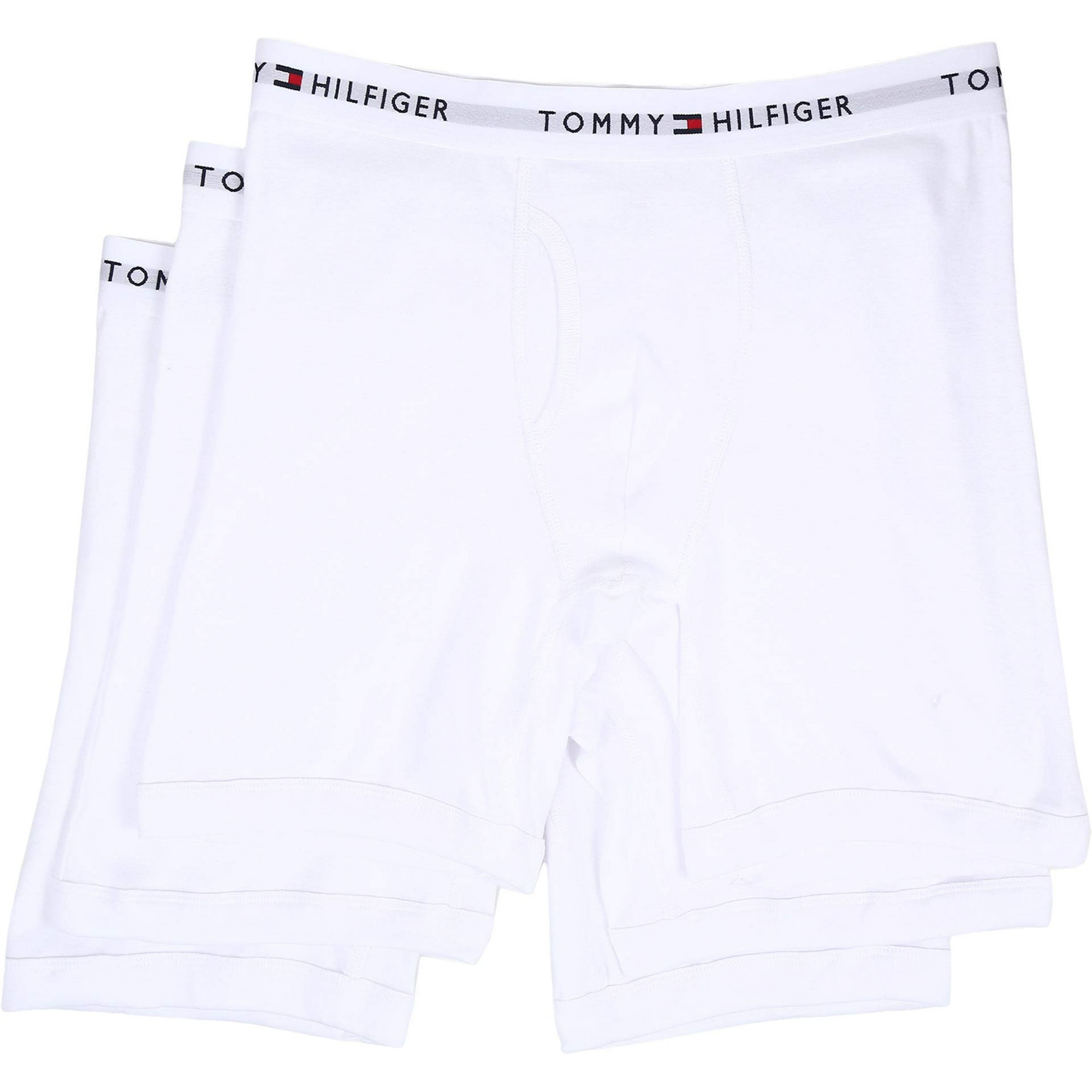 Calzoncillos Tipo Bóxer Tommy Hilfiger De Algodón Para Hombre, Paquete De 3 Unidades, Color Blanco