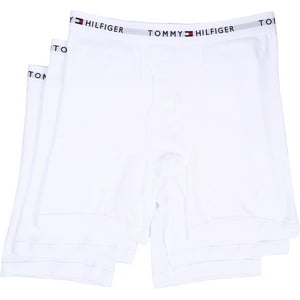 Calzoncillos Tipo Bóxer Tommy Hilfiger De Algodón Para Hombre, Paquete De 3 Unidades, Color Blanco