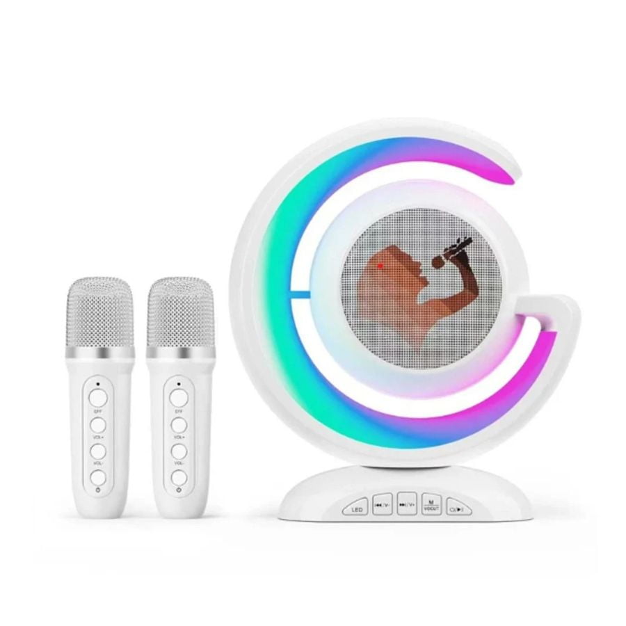 Click Ventas - Parlante Karaoke Bluetooth Luz Colorida Micrófono Dual