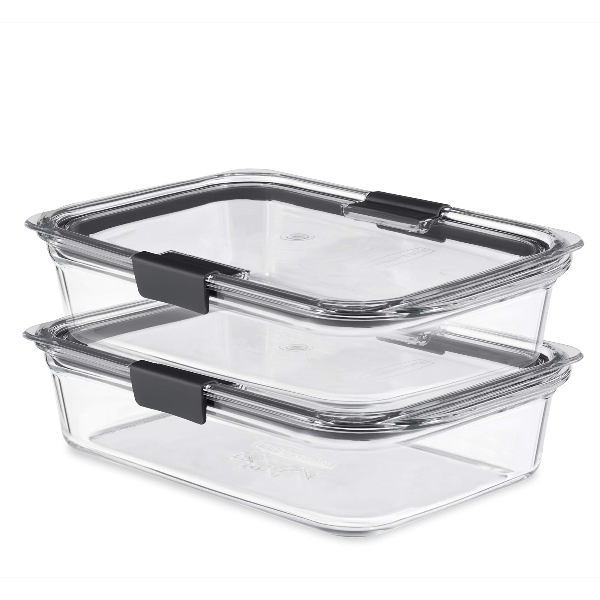 Recipientes Rubbermaid Brilliance Para Almacenamiento De Alimentos, 8 Tazas, 2 Unidades