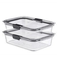 Recipientes Rubbermaid Brilliance Para Almacenamiento De Alimentos, 8 Tazas, 2 Unidades
