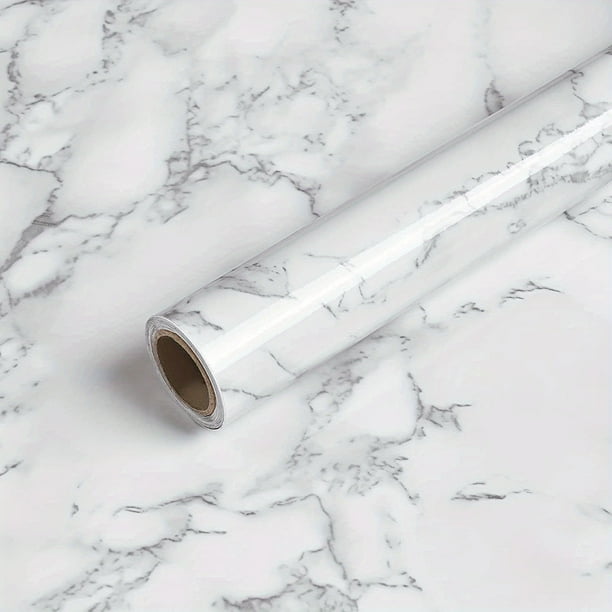 1 Roll, Marble Peel And Stick, Cabinet Table Chair Room Background Cracked Wallpaper, Refrigerator Speaker Dryer Cabinet Oven Appliance Furniture Kitchen Refurbishment Washable Wallpaper, Home Decor
