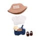 thumbnail image 3 of Top Y Pantalones De Muñeca De Felpa, Flexibilidad DIY, Haz Tus Propias Muñecas Para Muñeca De 5,91 Pulgadas, Sombrero Y Zapatos Caqui, 3 of 3