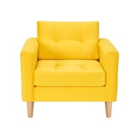 Bodevir - Sofa Retro 1C Felpa 05 Amarillo