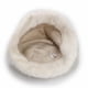 thumbnail image 2 of Gorro Bucket Peludo Liso Mujer Invierno Suave Abrigado Moda Blanco Talla Única, 2 of 3