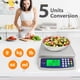 thumbnail image 2 of Báscula de cocina digital MOCCO 40 kg/88 libras de acero inoxidable, 2 of 9