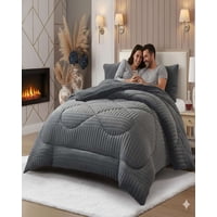 Mylhogar - Cubrecama Plaza Y Media Sherpa Chiporro Invierno Extra Suave Premium