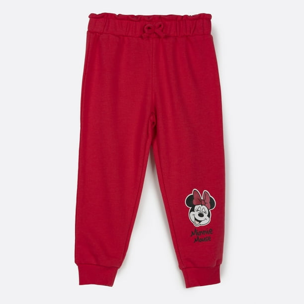 Pantalon de Buzo Niña Minnie Mouse Risa Rojo Disney