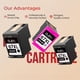 thumbnail image 4 of Cartucho de tinta ejet 67XL paquete combinado de 3 unidades, negro y color, 4 of 8