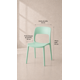 thumbnail image 3 of Pack de 6 Sillas Kentucky de Terraza Exterior o Comedor  - Menta, 3 of 6