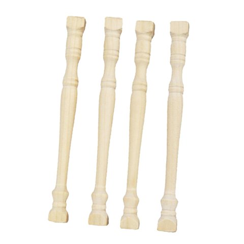 Magideal - 4 Piezas 1:12 Casa De Poste De Balaustrada En Miniatura Para La Fabricación De Bricolaje Material Decoración De